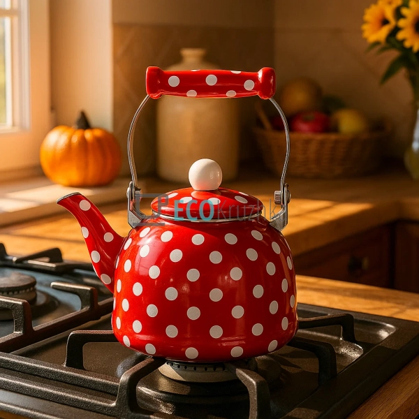 Чайник Емальований 2 л Горох ...