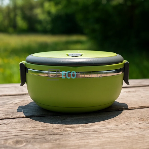 Ланч бокс нержавіючий Kamille 700мл Салатовий KM-2105