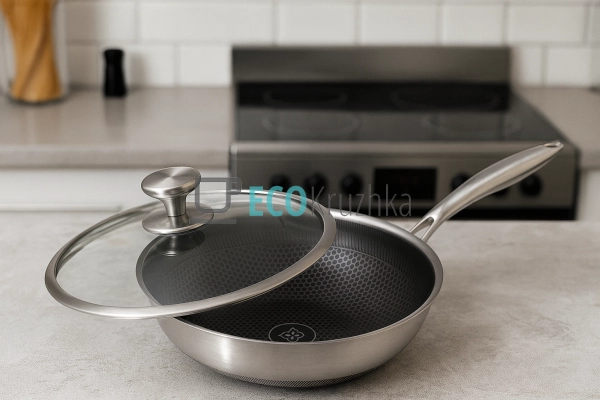 Cковорода WOK 30х9 см нержав ... Cковорода WOK 30х9 см нержав ...