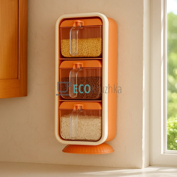 Диспенсер 3 секції для спецій на самолипкій міцній стріч ...