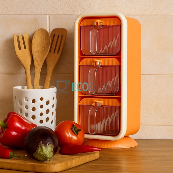 Диспенсер 3 секції для спецій на самолипкій міцній стріч ...