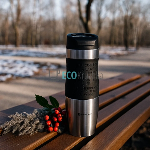 Термокружка 480 мл Чорний Edenberg EB-627