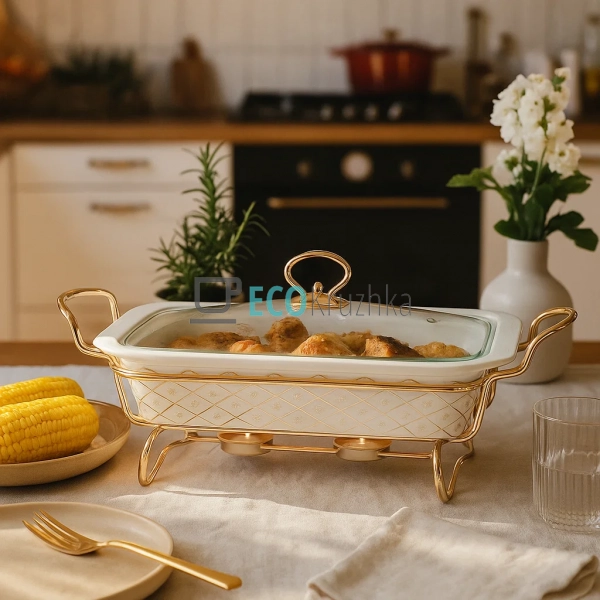 Марміт керамічний Kamille прямокутний 30,5*19*6см. з під ...