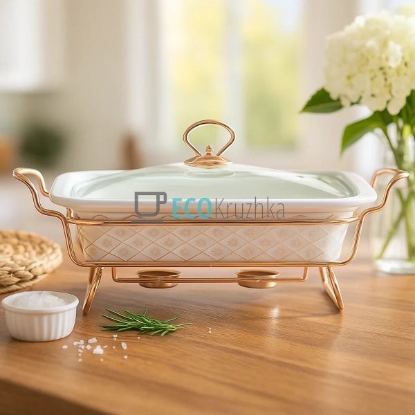 Марміт керамічний Kamille прямокутний 30,5*19*6см. з під ...