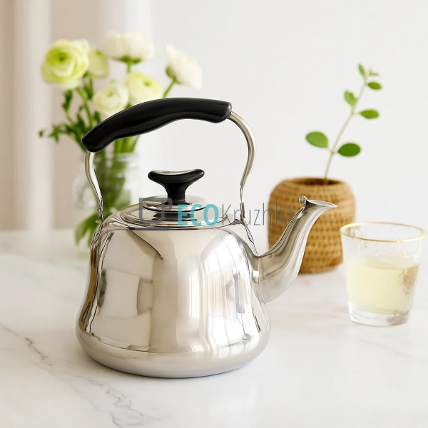 Чайник з фільтром-ситечком з неіржавної сталі, 1 літр Ed ...