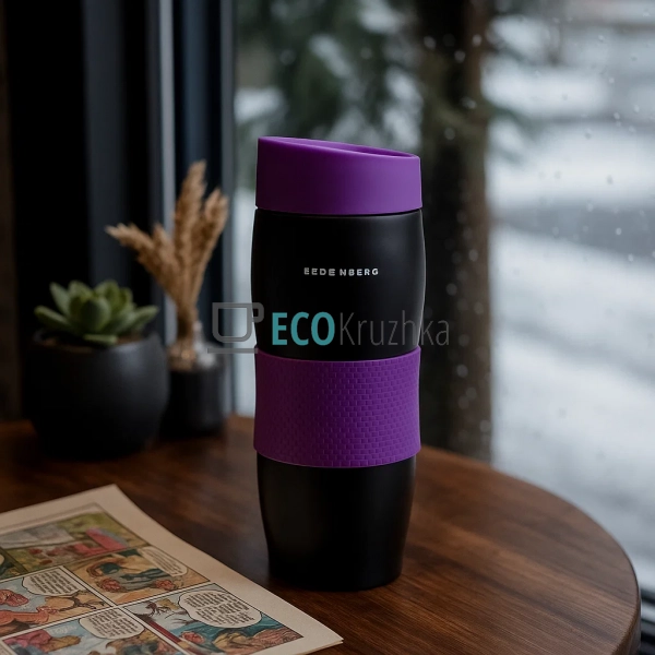 Термокружка Edenberg 380 мл Фіолетова EB-622