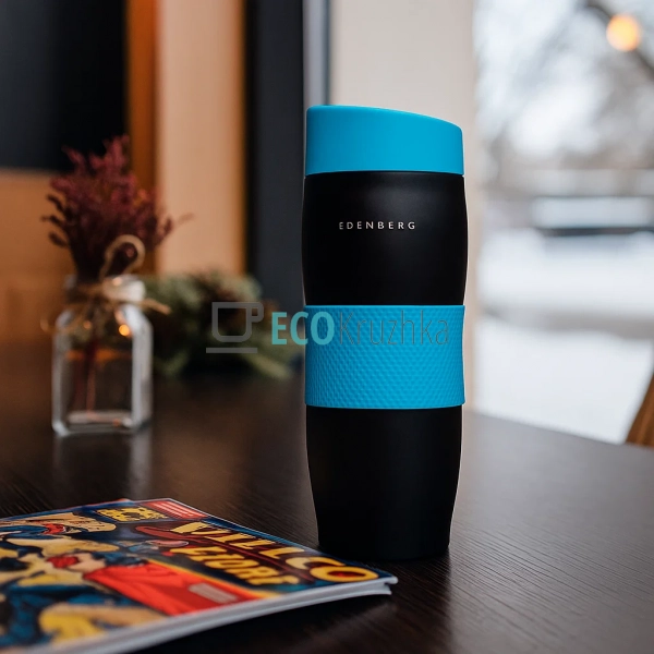 Термокружка Edenberg 380 мл Блакитна EB-622