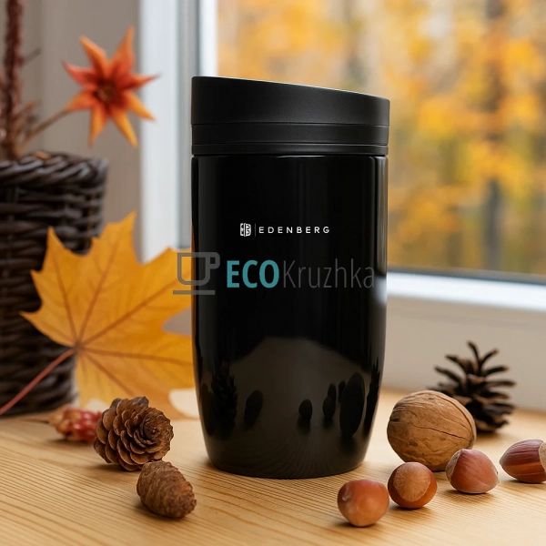 Термокружка Edenberg 330 мл Чорний EB-641