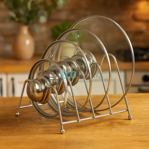 Підставка для зберігання 4 скляних кришок Хромована APL1 ...