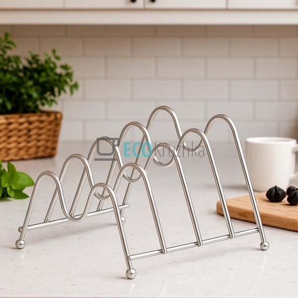 Підставка для зберігання 4 скляних кришок Хромована APL1 ...