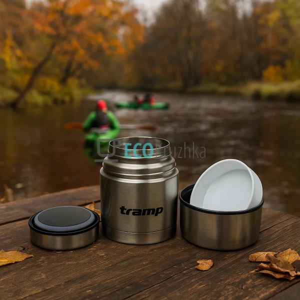 Термос харчовий Tramp 500 мл з нержавіючої сталі Сірий T ...