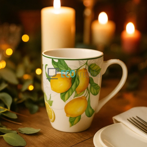 Порцелянова чашка 340 мл Сицилійський лимон — кружка для ...