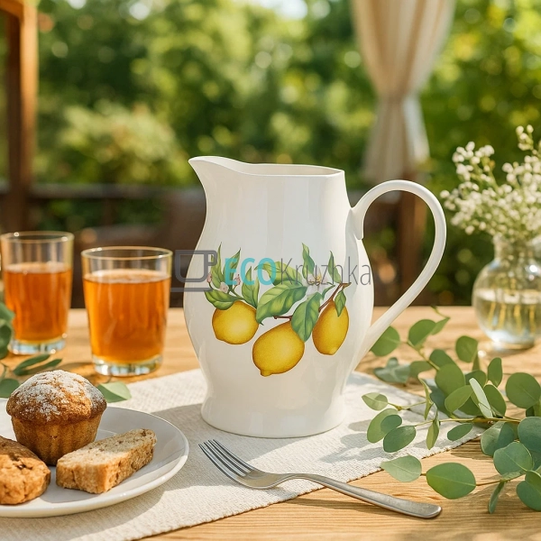Порцеляновий глечик 2.8 л Сицилійський лимон — глечик з  ... Порцеляновий глечик 2.8 л Сицилійський лимон — глечик з  ...