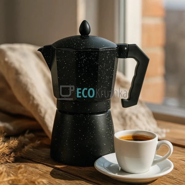 Гейзерна кавоварка 9 чашок з мармуровим покриттям Edenbe ... Гейзерна кавоварка 9 чашок з мармуровим покриттям Edenbe ...