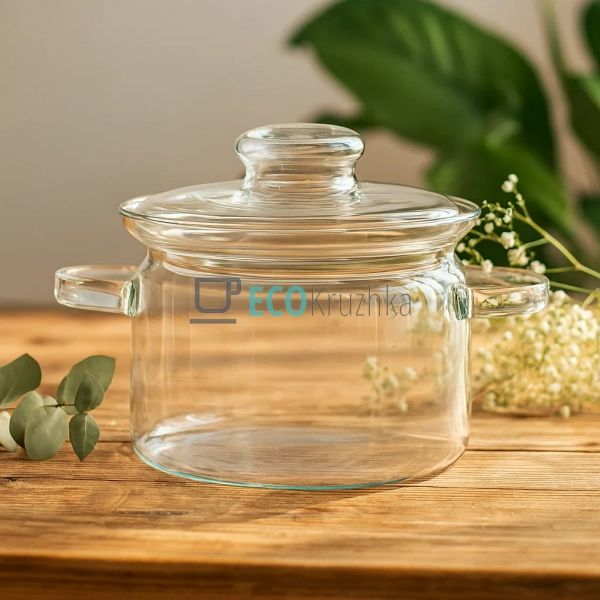 Каструля 2л скляна з кришкою Simax Nyko s6073 Каструля 2л скляна з кришкою Simax Nyko s6073