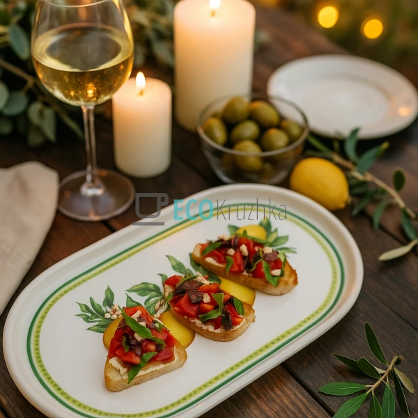 Порцелянове сервірувальне блюдо 30.5×16 см Сицилійський  ... Порцелянове сервірувальне блюдо 30.5×16 см Сицилійський  ...