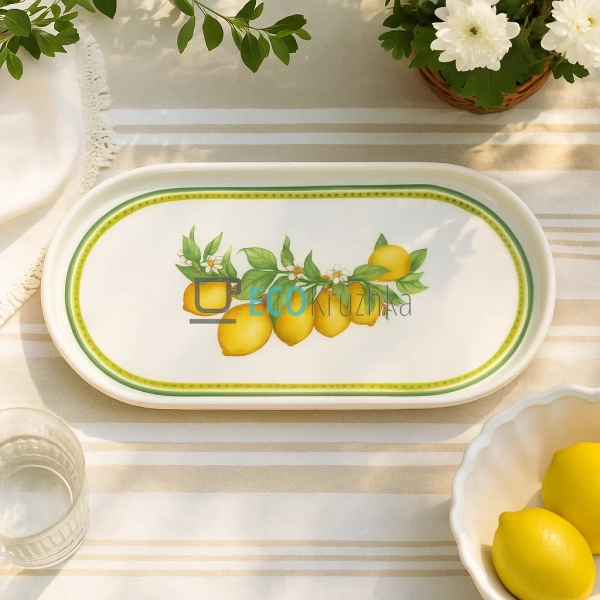 Порцелянове сервірувальне блюдо 30.5×16 см Сицилійський  ... Порцелянове сервірувальне блюдо 30.5×16 см Сицилійський  ...