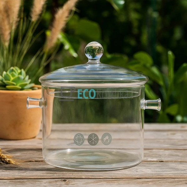 Кастрюля 1.3 л, боросилікатне скло Прозора Edenberg (EB- ... Кастрюля 1.3 л, боросилікатне скло Прозора Edenberg (EB- ...