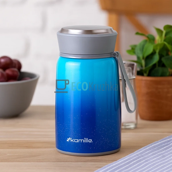 Термос Kamille харчової обідній для супу 800 мл з нержав ...