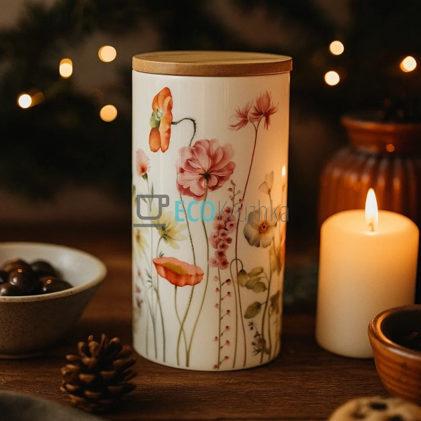 Порцелянова банка для зберігання продуктів 1л з кришкою  ... Порцелянова банка для зберігання продуктів 1л з кришкою  ...