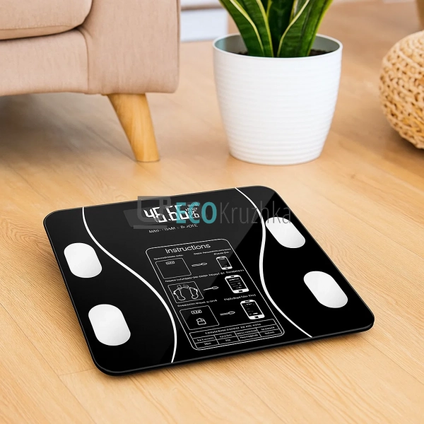 Електронні підлогові ваги до 180 кг з датчиком температу ...