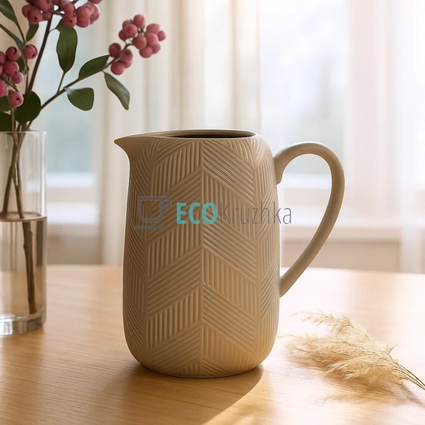 Глечик "Geometry Beige" Maestro MR-20004-55 Глечик "Geometry Beige" Maestro MR-20004-55