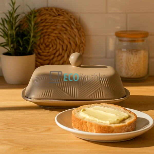 Маслянка "Geometry Beige" Maestro MR-20004-45 Маслянка "Geometry Beige" Maestro MR-20004-45