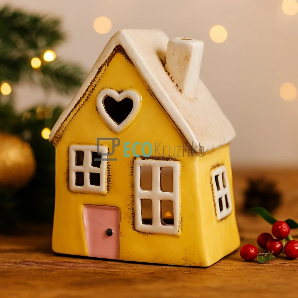 Керамічний свічник у формі Будинку, 12 × 8 × 16 см (Моде ... Керамічний свічник у формі Будинку, 12 × 8 × 16 см (Моде ...