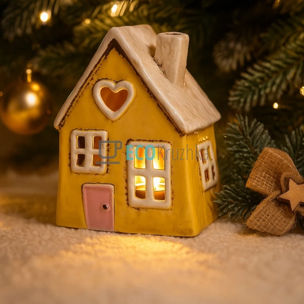 Керамічний свічник у формі Будинку, 12 × 8 × 16 см (Моде ... Керамічний свічник у формі Будинку, 12 × 8 × 16 см (Моде ...