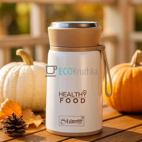 Термос Maestro харчової обідній для супу 800мл з нержаві ...