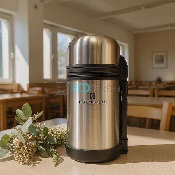 Термос Edenberg харчової обідній для супу 1000 мл з нерж ...