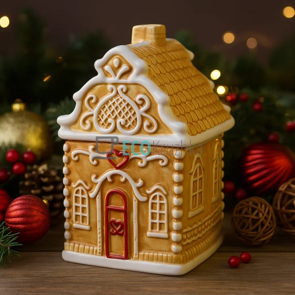 Керамічна банка для солодощів "Пряничний будиночок", 1.2 ... Керамічна банка для солодощів "Пряничний будиночок", 1.2 ...