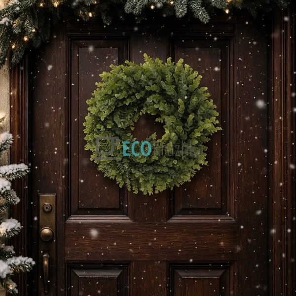 Декоративний вінок Евкаліпта D50 х 10см, Зелений ()