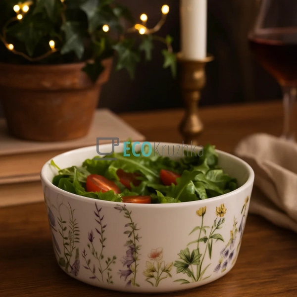 Салатник порцеляновий D15 х 7.5см Floral (K028)