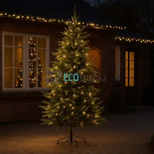 Штучна ялинка "Датська" 180 см, 1592 гілки, 300 LED вогн ...