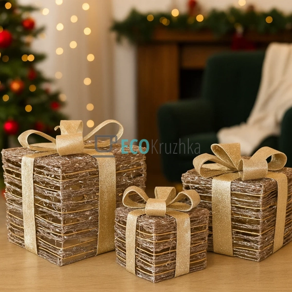 Набір декоративних подарунків з підсвічуванням старовинн ...