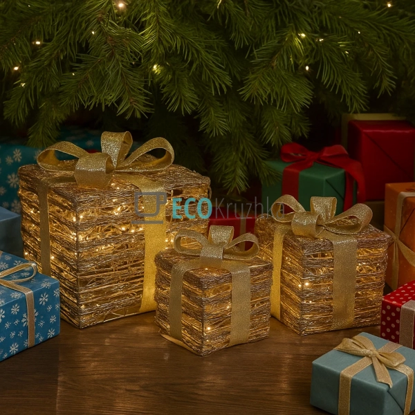 Набір декоративних подарунків з підсвічуванням старовинн ...