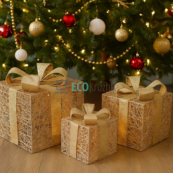 Набір декоративних подарунків з підсвічуванням шампань і ...