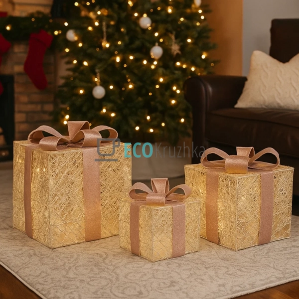 Набір декоративних подарунків з підсвічуванням шампань з ...