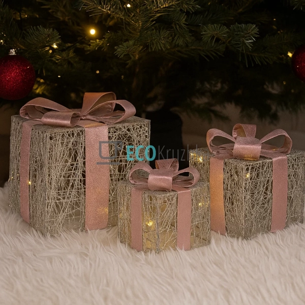Набір декоративних подарунків з підсвічуванням шампань з ...