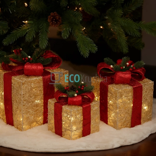 Набір декоративних подарунків з підсвічуванням шампань і ...