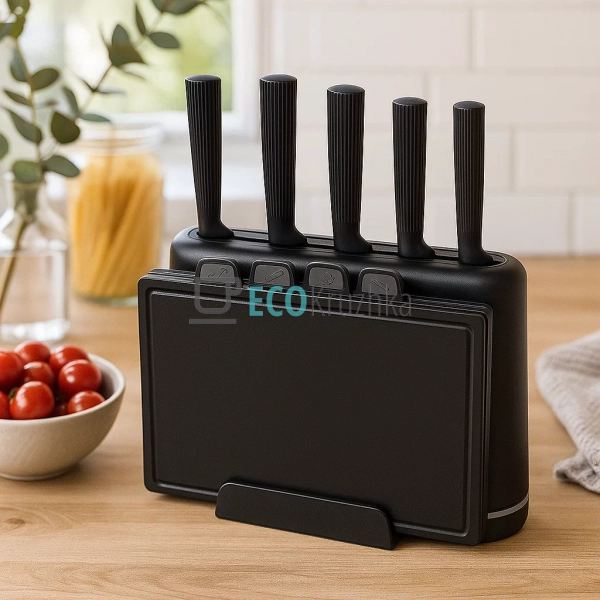 Набір ножів з обробними дошками 10 предметів Edenberg чо ... Набір ножів з обробними дошками 10 предметів Edenberg чо ...