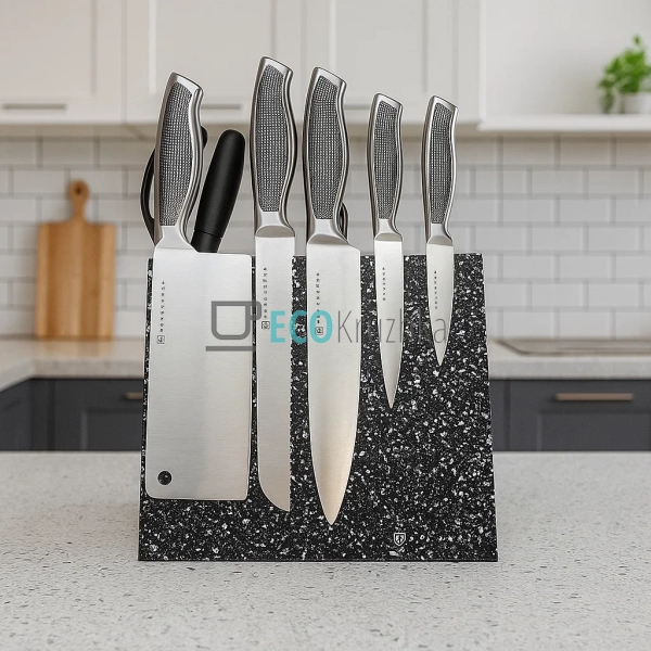 Набір ножів на деревяній підставці 9 предметів Edenberg  ... Набір ножів на деревяній підставці 9 предметів Edenberg  ...
