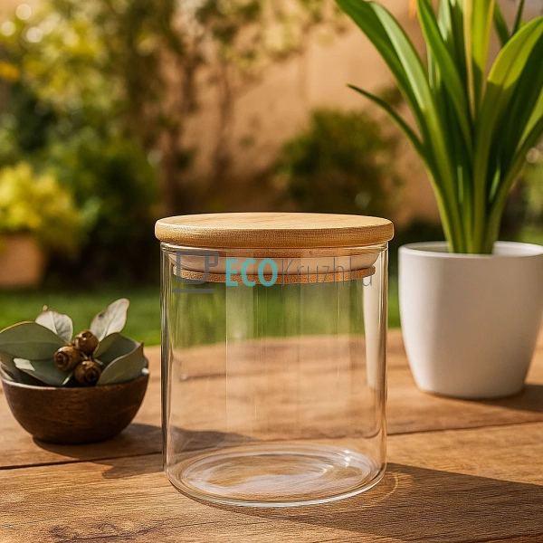 Ємність 950 мл, для сипких продуктів 9.5х14 см із бамбук ...