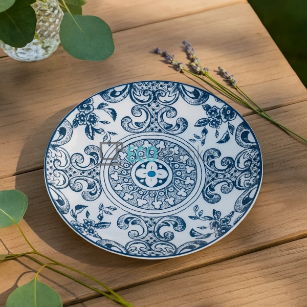 Тарілка фарфорова 20 см Візерунок (CLW-19-№8) Тарілка фарфорова 20 см Візерунок (CLW-19-№8)