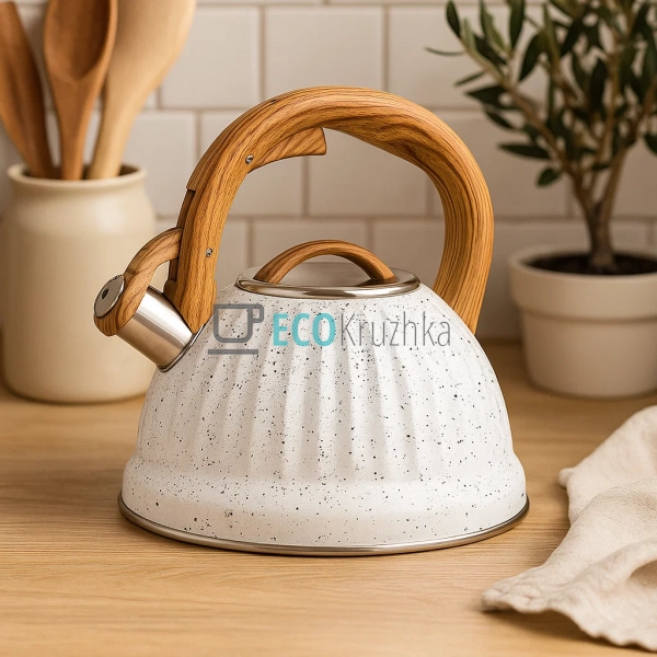 Чайник із нержавіючої сталі зі свистком 3 л Edenberg EB- ... Чайник із нержавіючої сталі зі свистком 3 л Edenberg EB- ...