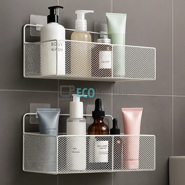 Навісна полиця металева на самоклейкій стрічці 29х13.5х9 ... Навісна полиця металева на самоклейкій стрічці 29х13.5х9 ...