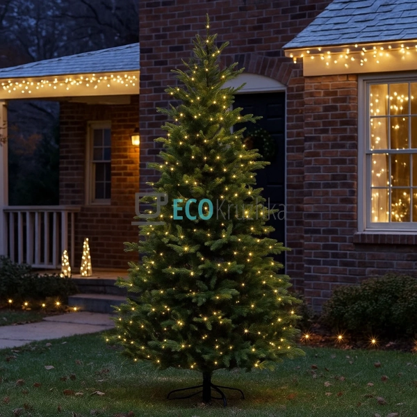 Штучна ялинка "Датська" 228 см, 2490 гілок, 500 LED вогн ...
