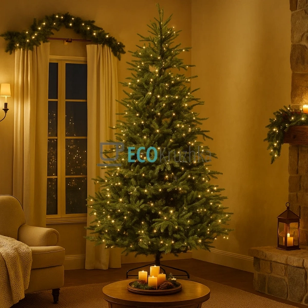 Штучна ялинка "Датська" 228 см, 2490 гілок, 500 LED вогн ...