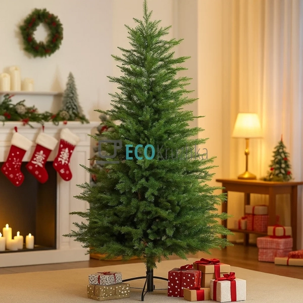 Штучна ялинка "Пані" 183 см, 1925 гілок, на металевій пі ...